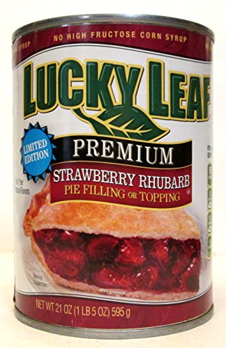 Lucky Leaf Premium Strawberry Rhubarb Pie Filling & Topping (Pack of 2) 21 oz Cans
