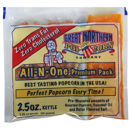 Great Northern Popcorn Bulk Case (80) of 2.5 Ounce Popcorn Portion Packs 2.5 ounce