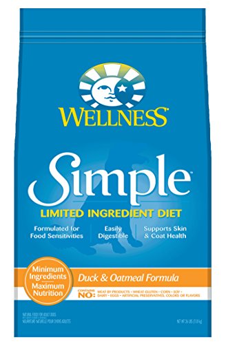 Wellness Simple Limited Ingredient Diet Duck & Oatmeal Natural Dry Dog Food, 26-Pound Bag