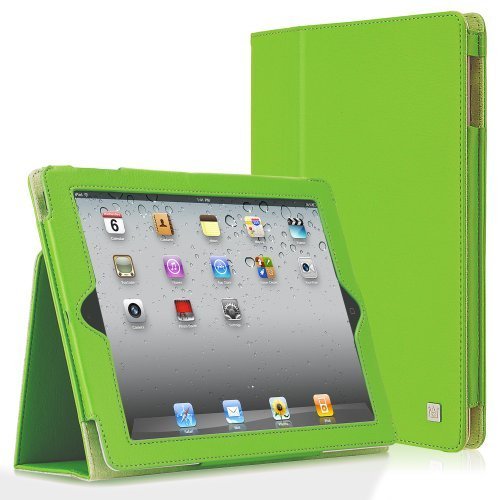 CaseCrown Bold Standby Case (Green) for iPad 4th Generation with Retina Display, iPad 3 & iPad 2 (Built-in magnet for sleep / wake feature)