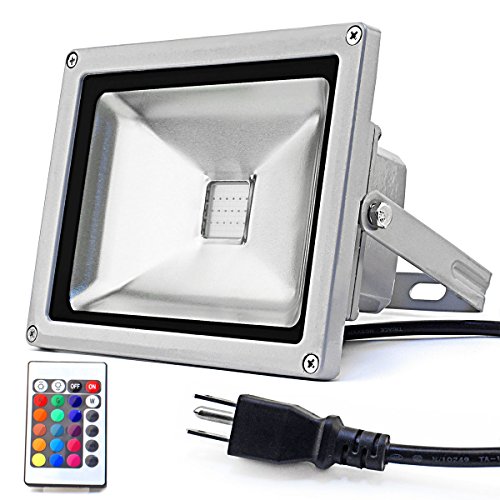 Zitrades 20W Led Floodlight Color changing with memory 3 Plug Waterproof
