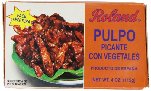 Roland Octopus, Spiced with Vegetables, 4 Ounce (Pack of 10)