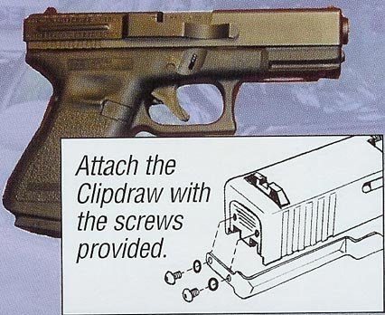 GS-B The Original Concealed Carry Clipdraw for Glock Models 17/19/22/23/24/25/26/27/28/31/32/33/34/35/36
