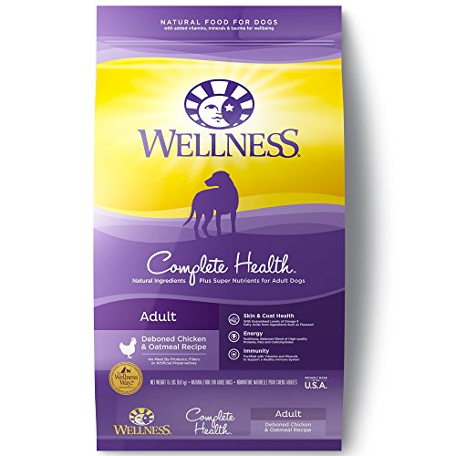 Wellness Complete Health Chicken & Oatmeal Natural Dry Dog Food, 15-Pound Bag