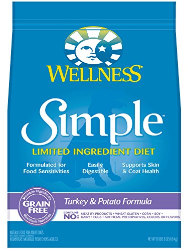 Wellness Simple Limited Ingredient Diet Grain Free Turkey & Potato Natural Dry Dog Food, 10.5-Pound Bag