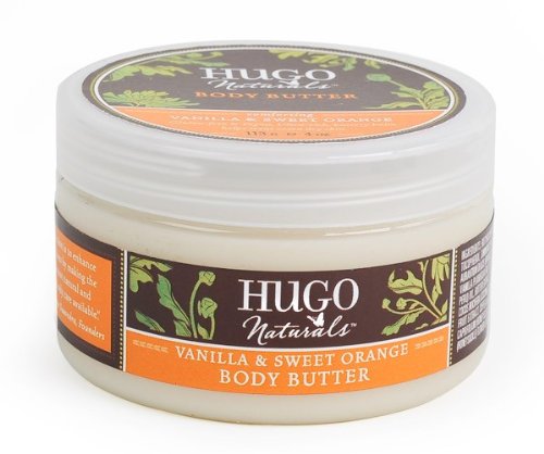 Hugo Naturals Body Butter Vanilla and Sweet Orange -- 4 oz