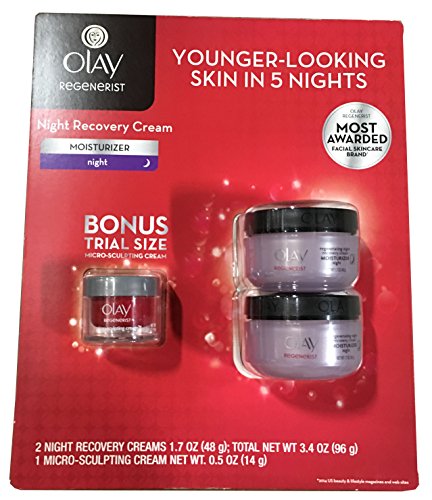 Olay Regenerist Regenerating Night Recovery Moisturizer Cream, 1.7 Ounces