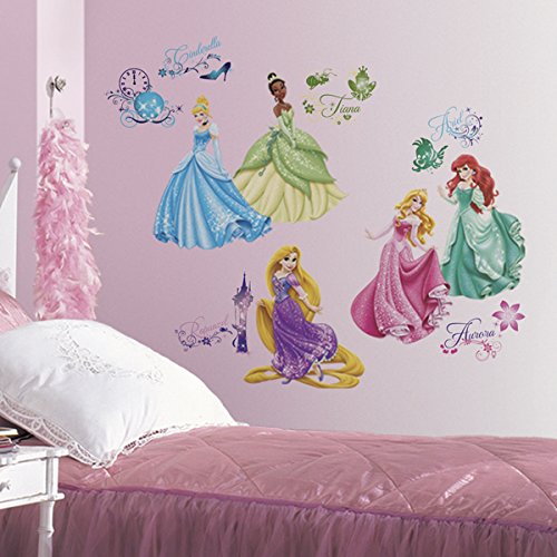 Roommates Rmk2199Scs Disney Princess Royal Debut Peel And  Stick Wall Decals