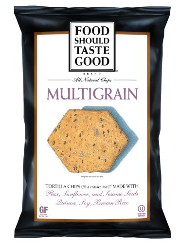 FoodShouldTasteGood Multigrain Tortilla Chips, 1.5-Ounce Bags (Pack of 24)