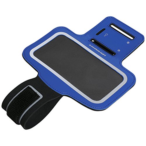 Ultrasport Ultratec Neoprene Upper Arm Pocket Armband Cover Case with Phone Slot for Smartphones Upto 4-Inch - Blue