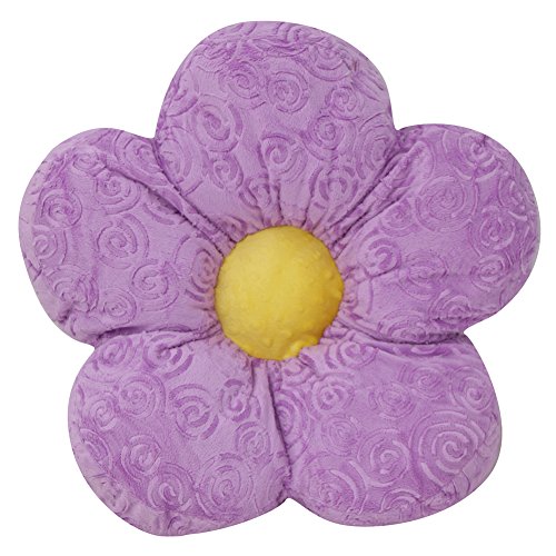 Adorable 18 Minky Flower Lavender Throw Pillow