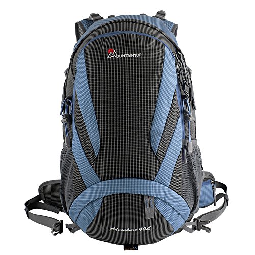 Duhud(TM) Mountaintop® Outdoor Hiking Climbing Camping Lightweight Mountaineering Bag Breathable Detachable Backpack Waterproof Hiking Daypack 40L (Dark Blue)