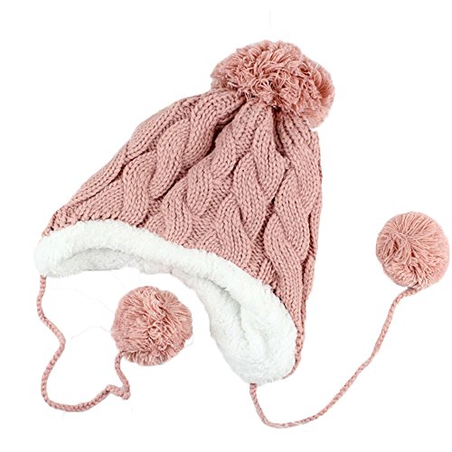 SDS Children's Winter Warm Knit Hat (Pink)