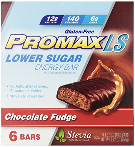 Promax Ls Lower Sugar Protein Bars, Chocolate Fudge, 6 Count