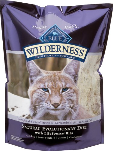 Blue Buffalo Wilderness Grain Free Dry Cat Food, Chicken Recipe, 2.5-Pound Bag