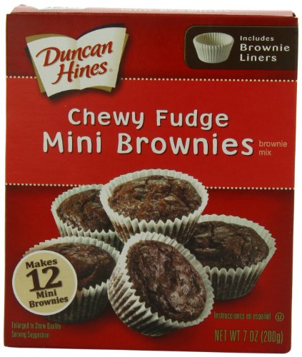 Duncan Hines Snack Size Chewy Fudge Brownie Mix, 7-Ounce (Pack of 12)