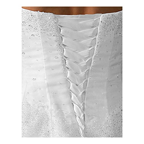 Wedding Dress Zipper Replacement Adjustable Fit Corset Back Kit Lace-Up White 12