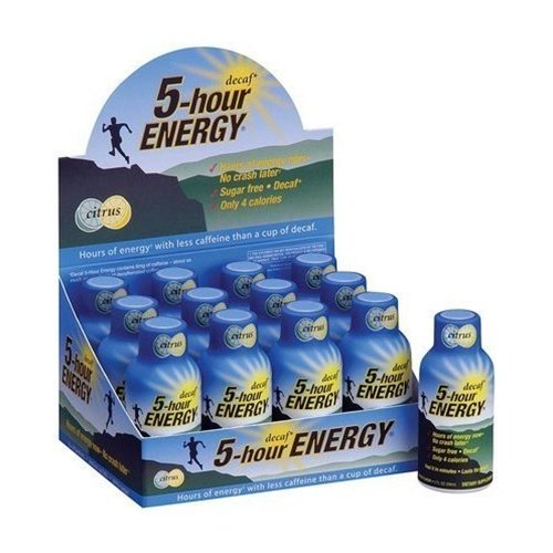 5 Hour Energy Shot Decaf- 12 Pack of 2 Ounce Bottles