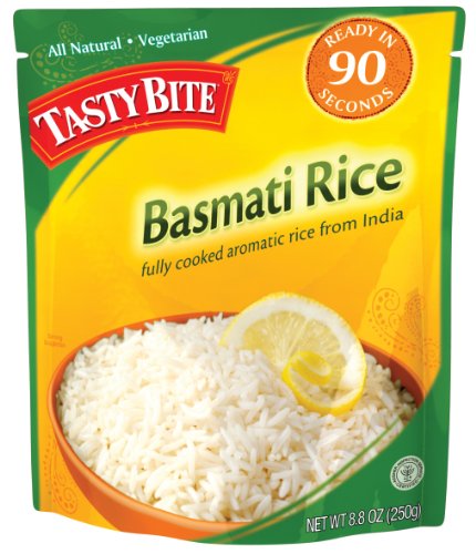 Tasty Bite Basmati Rice, Fully Cooked Aromatic Rice from India, 8.8-Ounce Packages (Pack of 12)