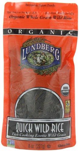 Lundberg Organic Quick Wild Rice, 8 Ounce (Pack of 6)