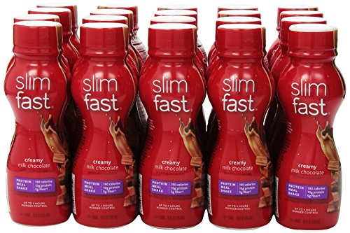 SlimFast Ready To Drink Shakes, Creamy Milk Chocolate, 20 Count