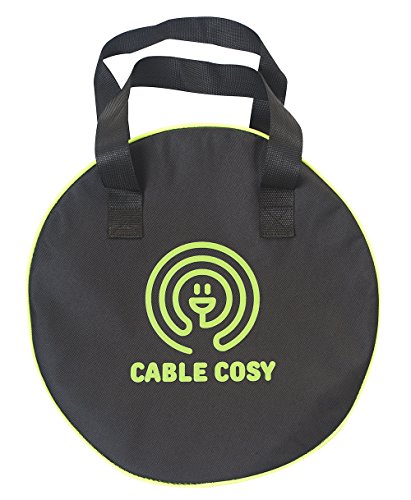Quality Mains Cable Carry Bag. Perfect For Mains Cables For The Caravan, Tools, Jump Leads And Garden Equipment. 40 cm Diameter. Strong Zip.