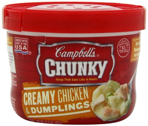 Campbell's Chunky Creamy Chicken & Dumplings Soup, 15.25 Ounce (Pack of 8)