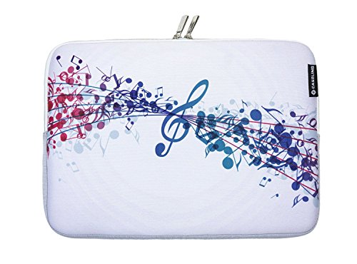 Caseling Neoprene Sleeve Pouch Case Bag for 11.6 Inch Laptop Computer. Designed to fit any laptop / Notebook / Ultrabook / Macbook with Display size 11.6 inches. Like for Apple MacBook Air / MacBook Pro / Powerbook / iBook. ASUS Chromebook /Transformer Book / Flip / ROG / Zenbook. Acer Aspire, Dell Inspiron / Latitude / Notebook. HP Chromebook / Elitebook / Envy / Pavilion / Stream. Lenovo ThinkPad Edge / Flex / Yoga. Samsung / Toshiba Chromebook / Satellite. - MusicalNotes11