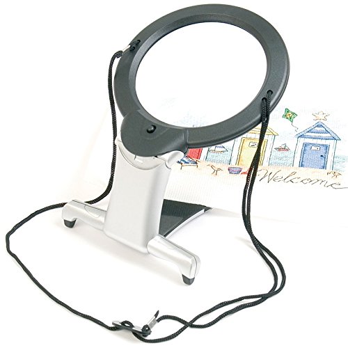 2-in-1 Hands Free LED Magnifier + Cord & 2 Integrated LED Lights