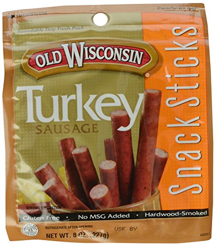 Old Wisconsin Snack Sticks, Turkey, 8 Ounce