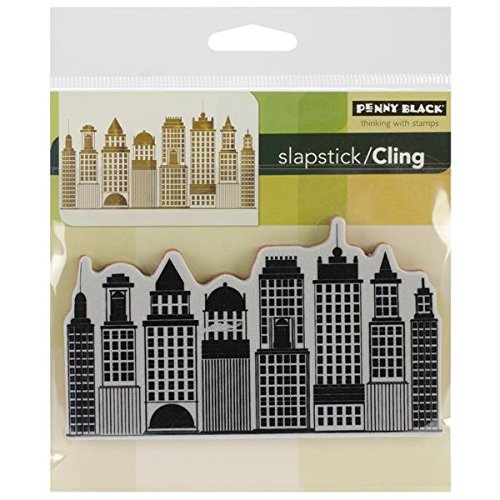Penny Black 276354 Skyline Cling Rubber Stamp, 5 by 5-Inch