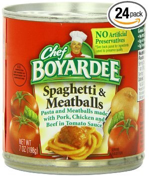 Chef Boyardee In Tomato Sauce Spaghetti and Meatballs