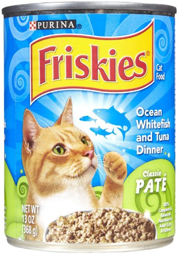 Friskies Classic Pate - Ocean Whitefish & Tuna Dinner - 12x13 oz