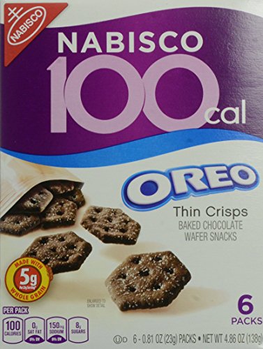 100 Calorie Packs Oreo Thin Crisps, 6-Count (Pack of 6)