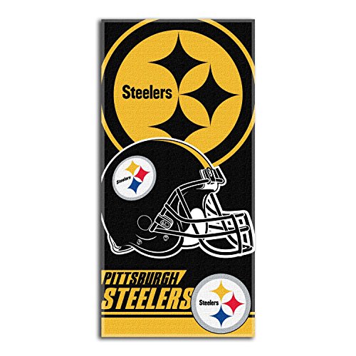 NFL Pittsburgh Steelers Double Covered Beach Towel, 28 x 58-Inch