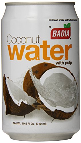 Badia Coconut Water with Pulp, 10.5 Ounce (Pack of 24)