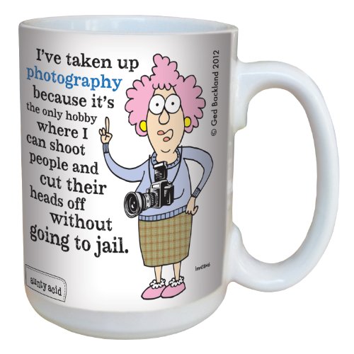 Tree-Free Greetings lm43846 Hilarious Aunty Acid Photography by The Backland Studio Ceramic Mug, 15-Ounce