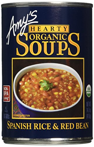 Amy's Organic Soups, Spanish Rice & Red Bean, 14.7 ounce (Pack of 12)