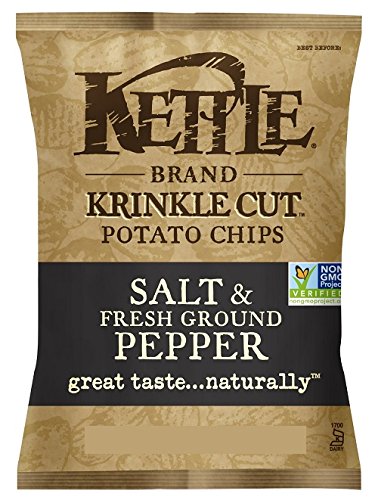 Kettle Chips Krinkle Salt and Pepper Chips, 220 Gram