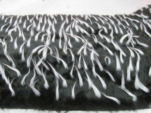 Faux Fur Mongolian Black 60 Inch Wide Fabric By the Yard (F.E.®)