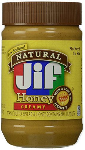 Jif Natural Peanut Butter Spread and Honey, 16 Ounce