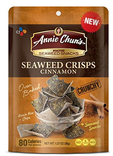 Annie Chun's Seaweed Crisps, Cinnamon, 1.27 Ounce (Pack of 10)