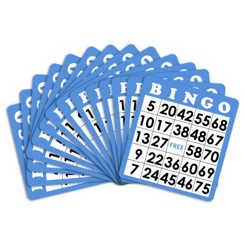 Royal Bingo Supplies XGBIN-202 50 Cards with Unique Numbers