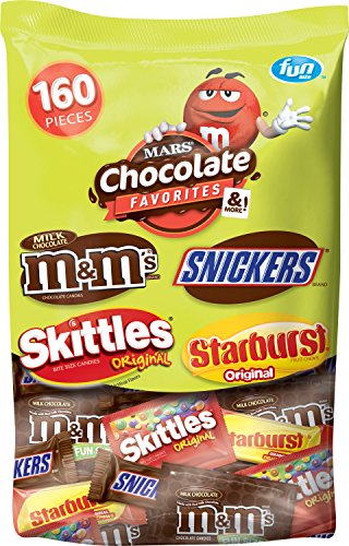 MARS Chocolate and More Favorites Halloween Candy Variety Mix 73-Ounce 160-Piece Bag