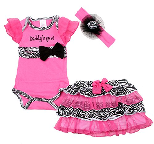 Baby butterfly headdress & Baby Girl's Dress Suits Romper Type YSQH6333, Pink, 3-6 Months