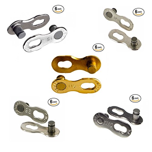 KMC Missing Link 10 Speed (GOLD) 6 Pairs - FULFILLED BY AMAZON - FAST SHIPPING - Custom Pack (No Card)