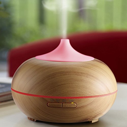 Anypro Essential Oil Diffuser 300ml Wood Grain Aroma(Aromatherapy) Diffuser for Home Spa Office