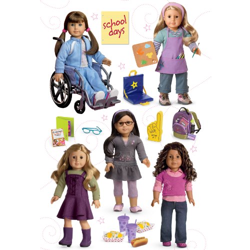 American Girl Crafts School Days Doll Stacked Stickers