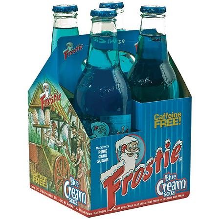 (Retro) Frostie Blue Cream made with Real Cane Sugar 12 pack