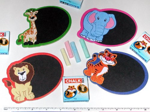 Zoo Safari Mini Chalkboard Magnet Sets ~ New ~